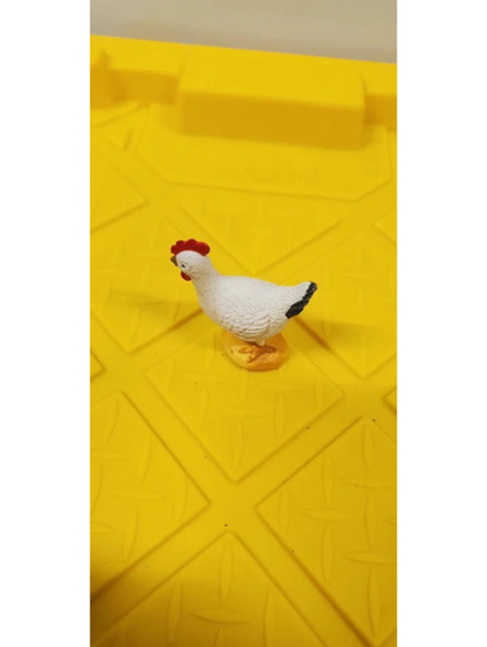 Safari Ltd White Chicken Hen Figurine Toy Farm Animal Miniature Figurine
